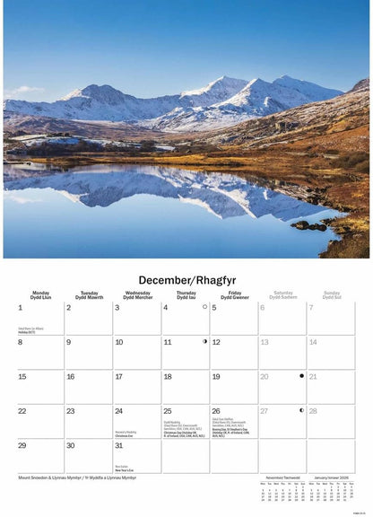 Snowdonia A5 Calendar 2025