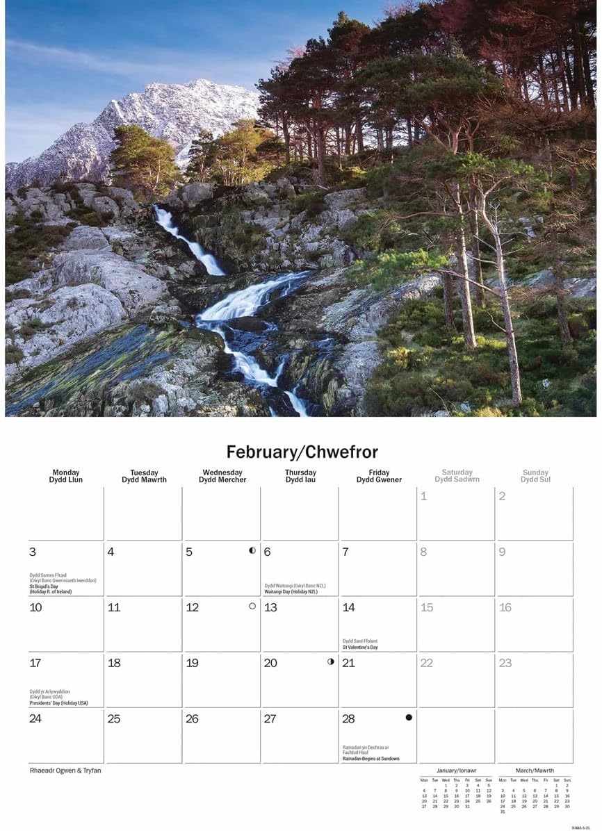 Snowdonia A5 Calendar 2025