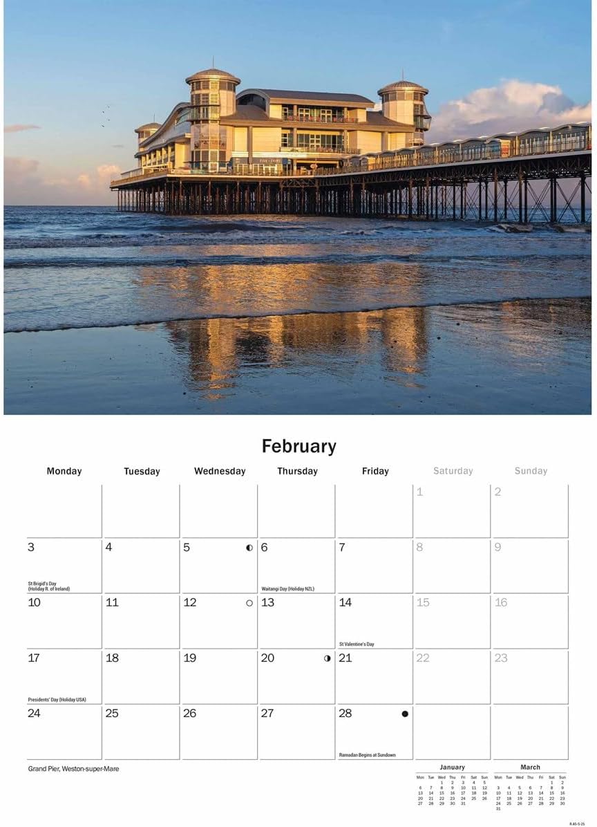 Somerset A5 Calendar 2025