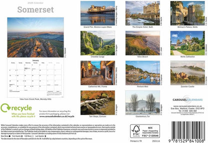 Somerset A5 Calendar 2025