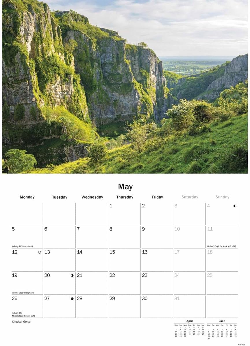Somerset A5 Calendar 2025