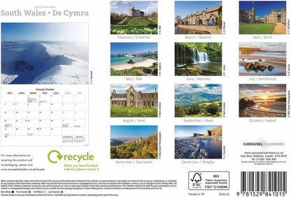 South Wales A5 Calendar 2025