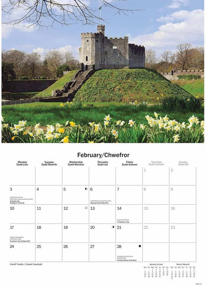 South Wales A5 Calendar 2025