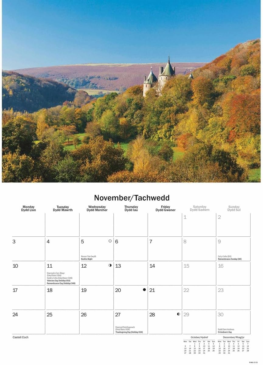 South Wales A5 Calendar 2025