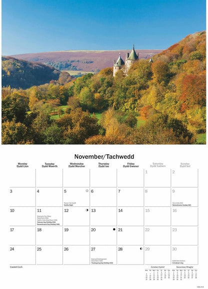 South Wales A5 Calendar 2025