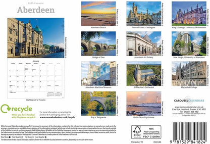 Aberdeen A5 Calendar 2025