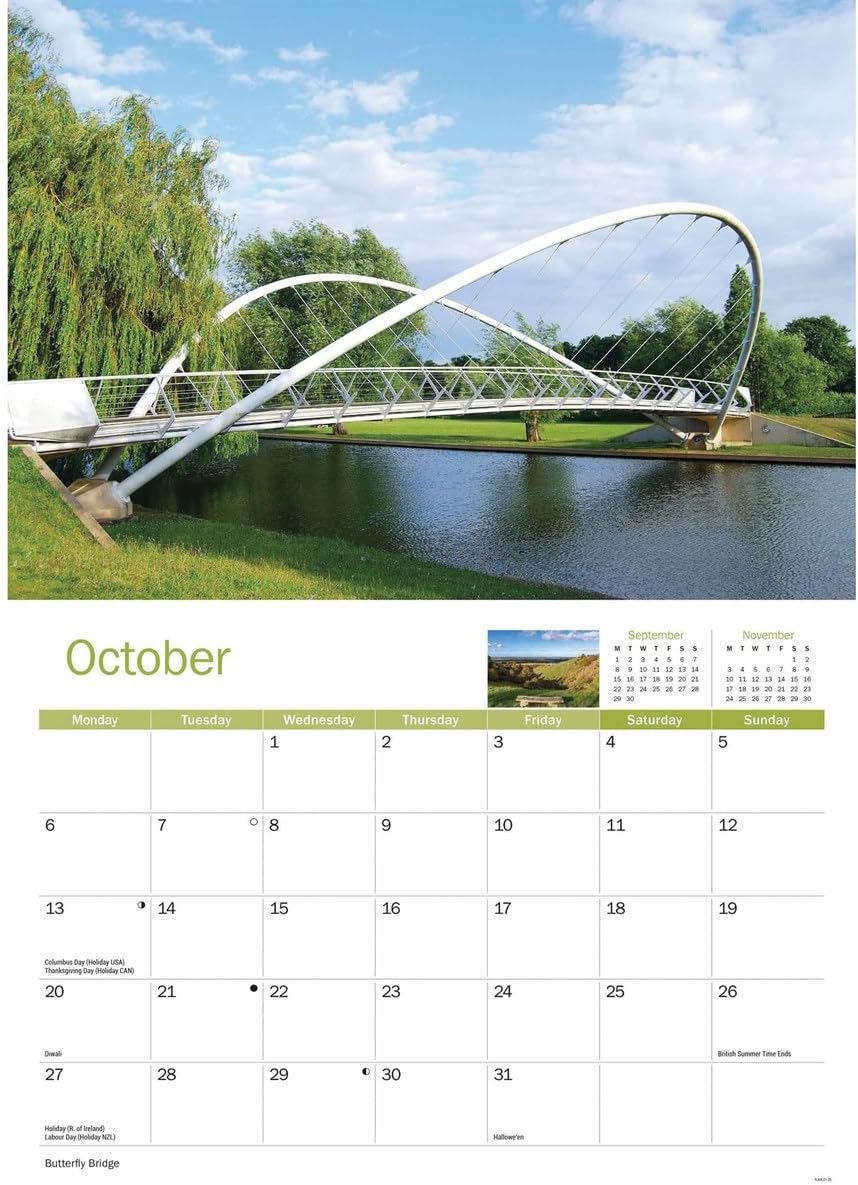 Bedfordshire A4 Calendar 2025 (PFP)