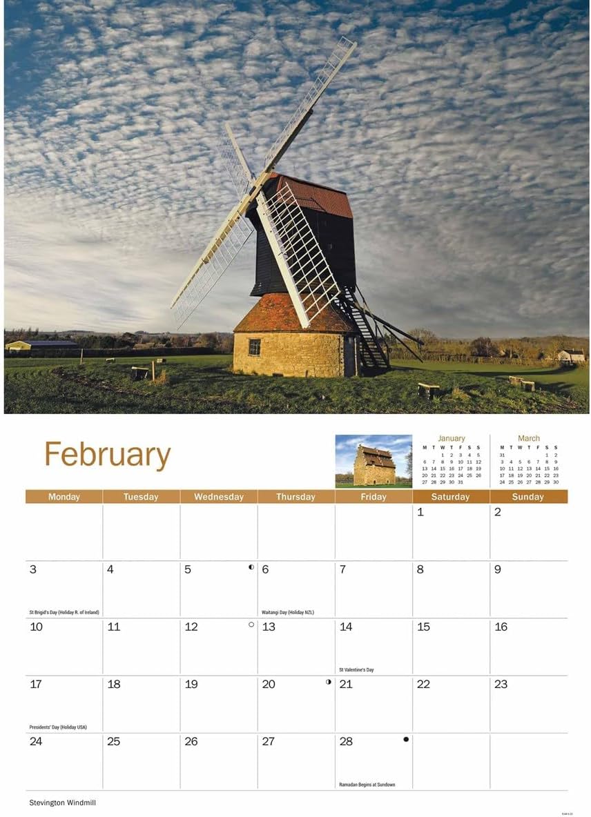 Bedfordshire A4 Calendar 2025 (PFP)