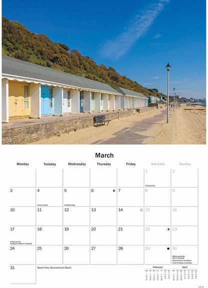 Bournemouth & Poole A5 Calendar 2025