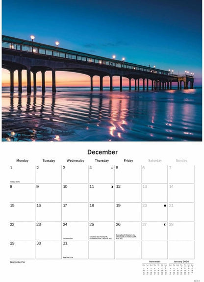 Bournemouth & Poole A5 Calendar 2025