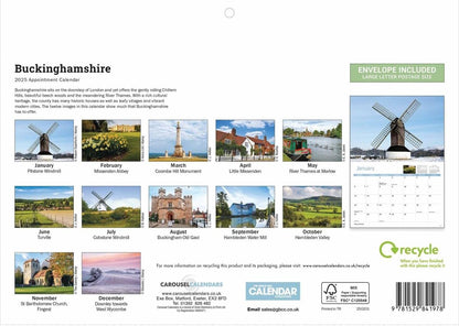 Buckinghamshire A4 Calendar 2025 (PFP)