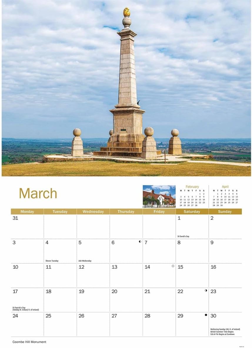 Buckinghamshire A4 Calendar 2025 (PFP)