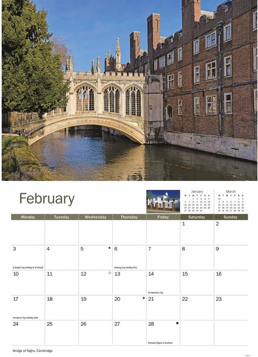 Cambridgeshire A4 Calendar 2025 (PFP)