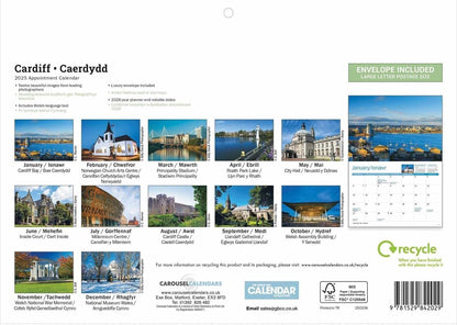 Cardiff A4 Calendar 2025 (PFP)