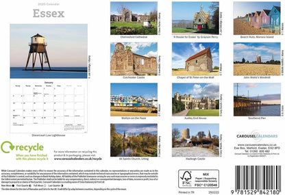Essex A5 Calendar 2025