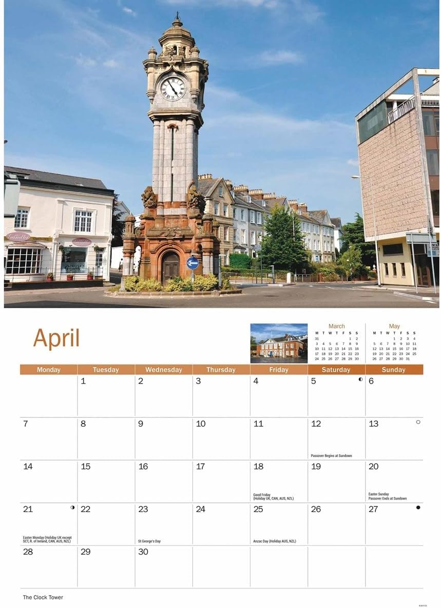 Exeter A4 Calendar 2025 (PFP)