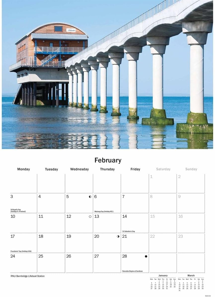 Isle of Wight A5 Calendar 2025