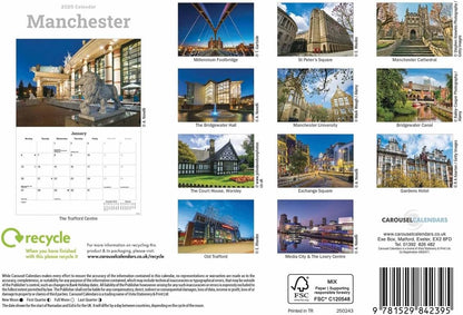 Manchester A5 Calendar 2025