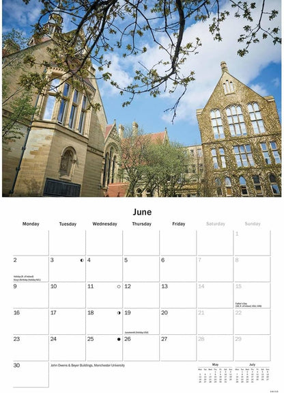 Manchester A5 Calendar 2025
