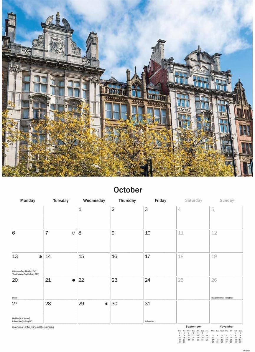 Manchester A5 Calendar 2025