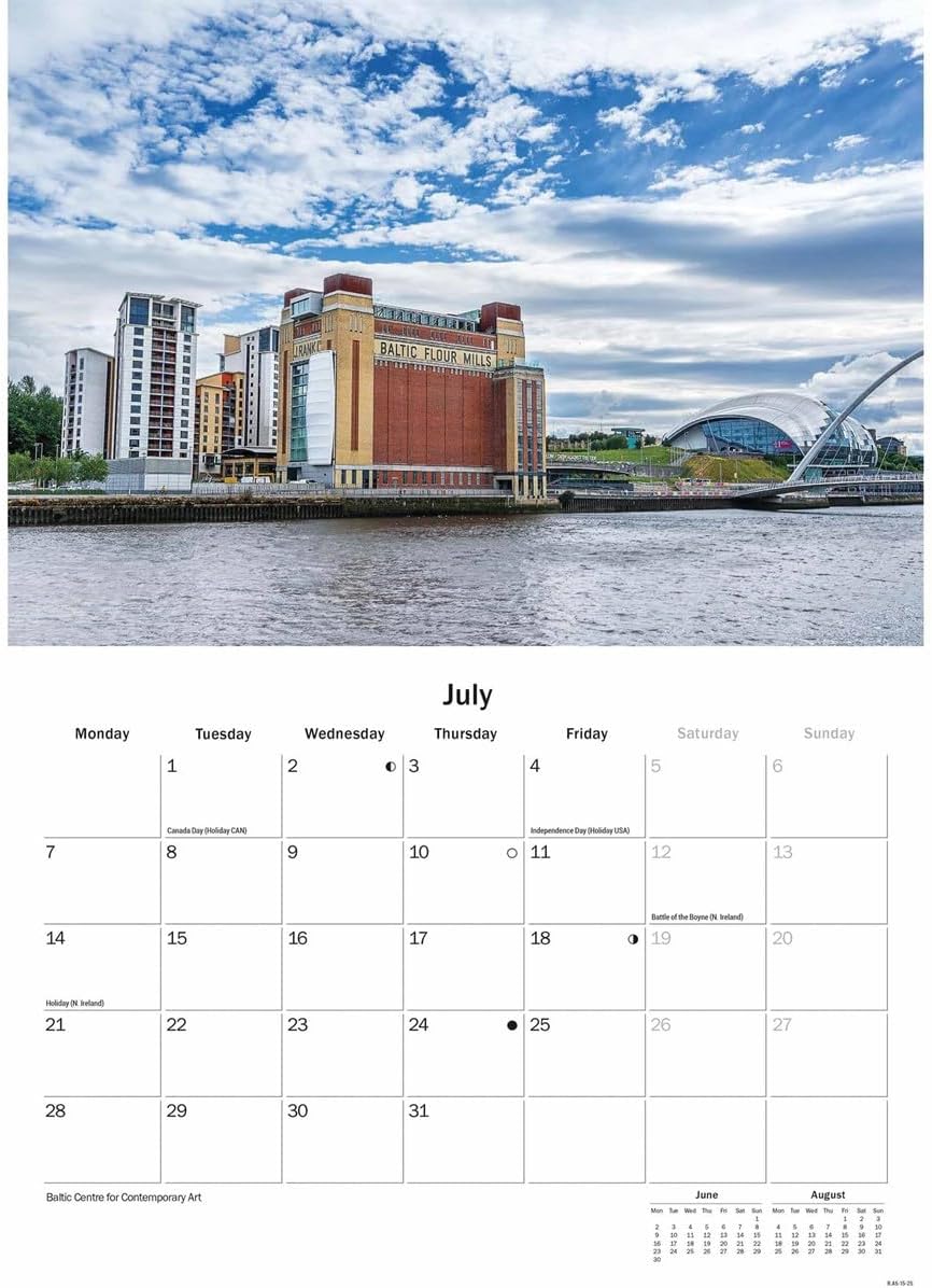 Newcastle A5 Calendar 2025