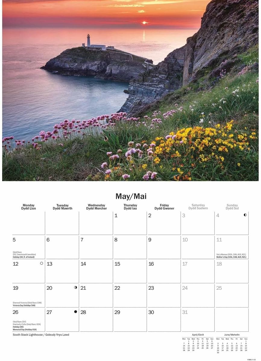 North Wales A5 Calendar 2025