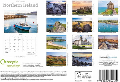 Northern Ireland A5 Calendar 2025
