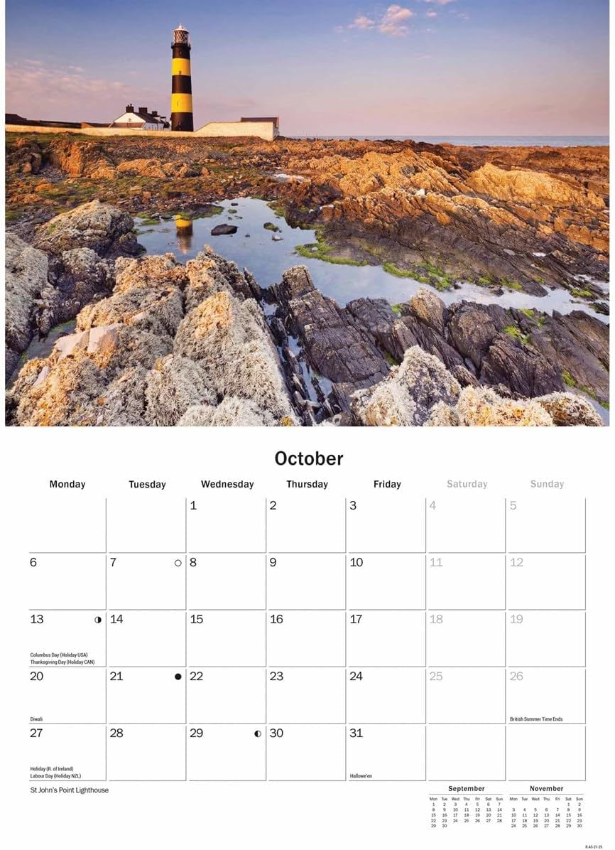 Northern Ireland A5 Calendar 2025