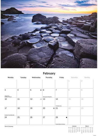 Northern Ireland A5 Calendar 2025