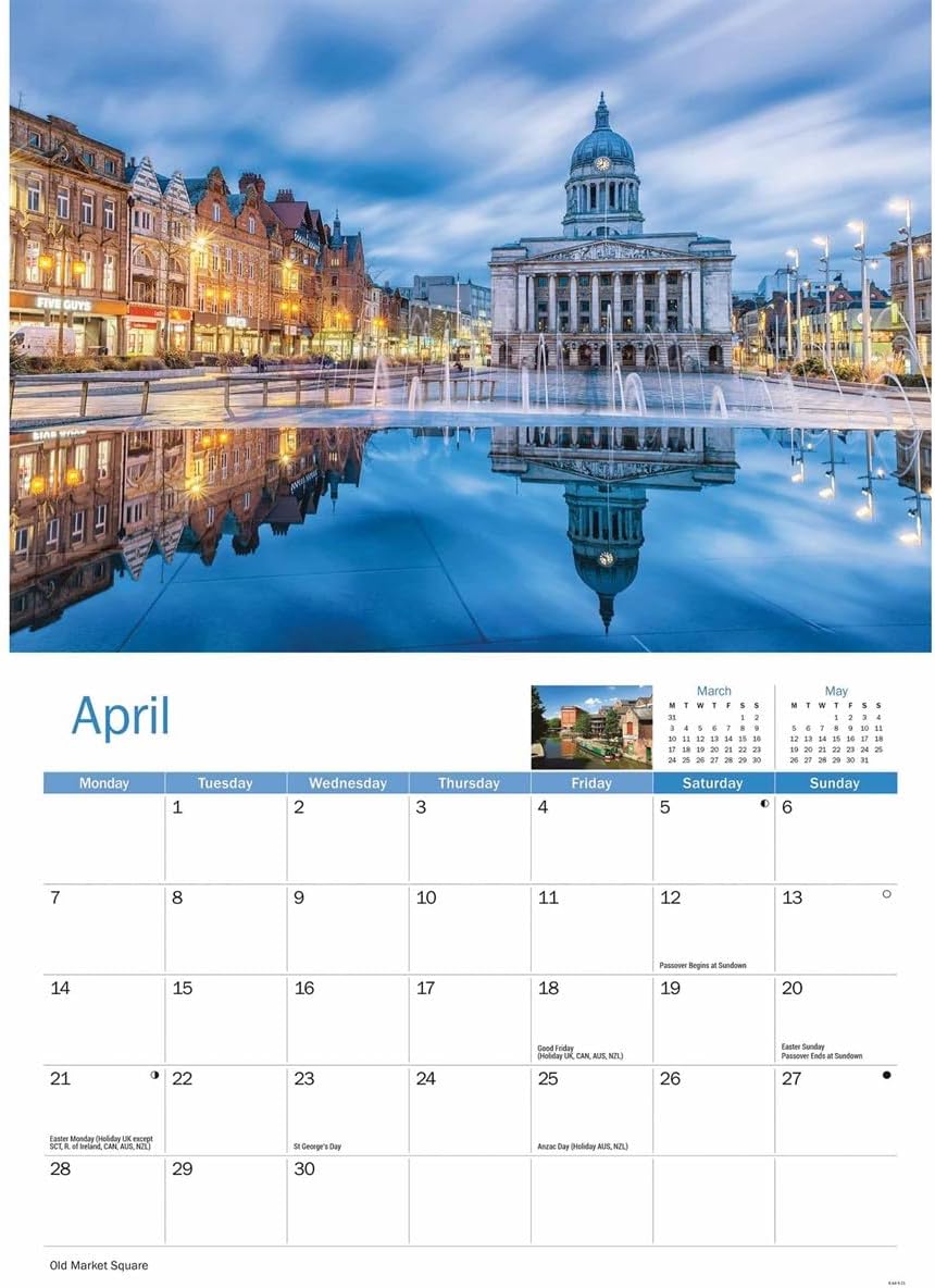Nottingham A4 Calendar 2025 (PFP)
