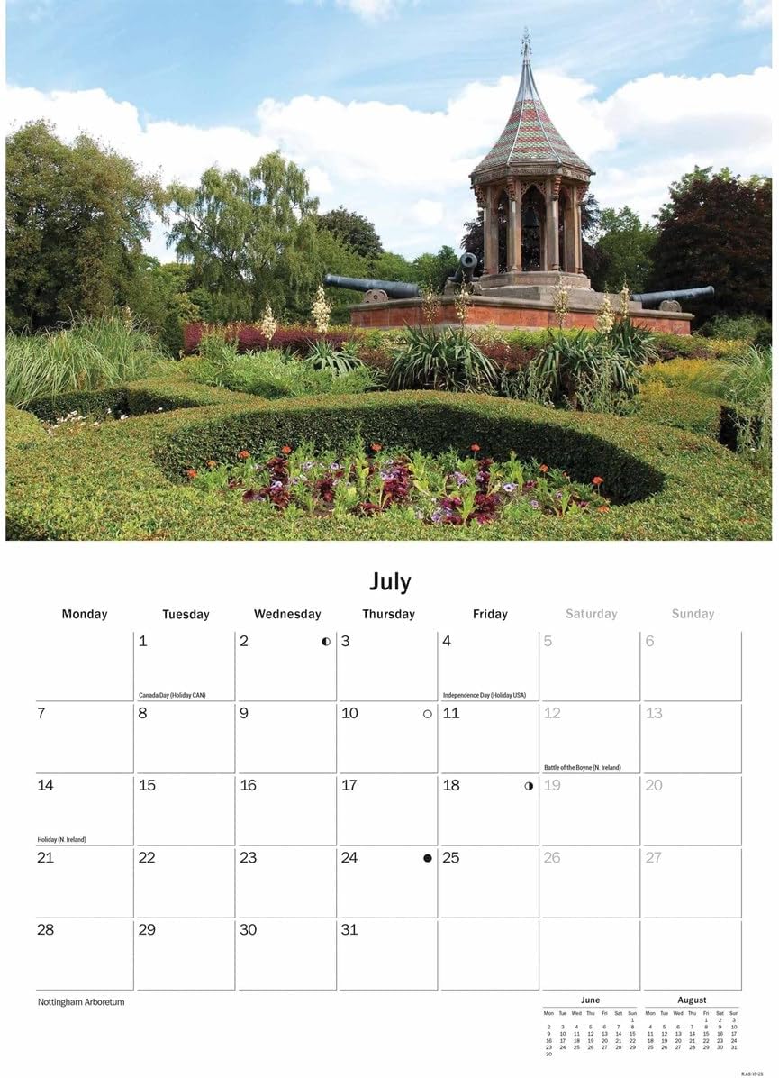 Nottingham A5 Calendar 2025
