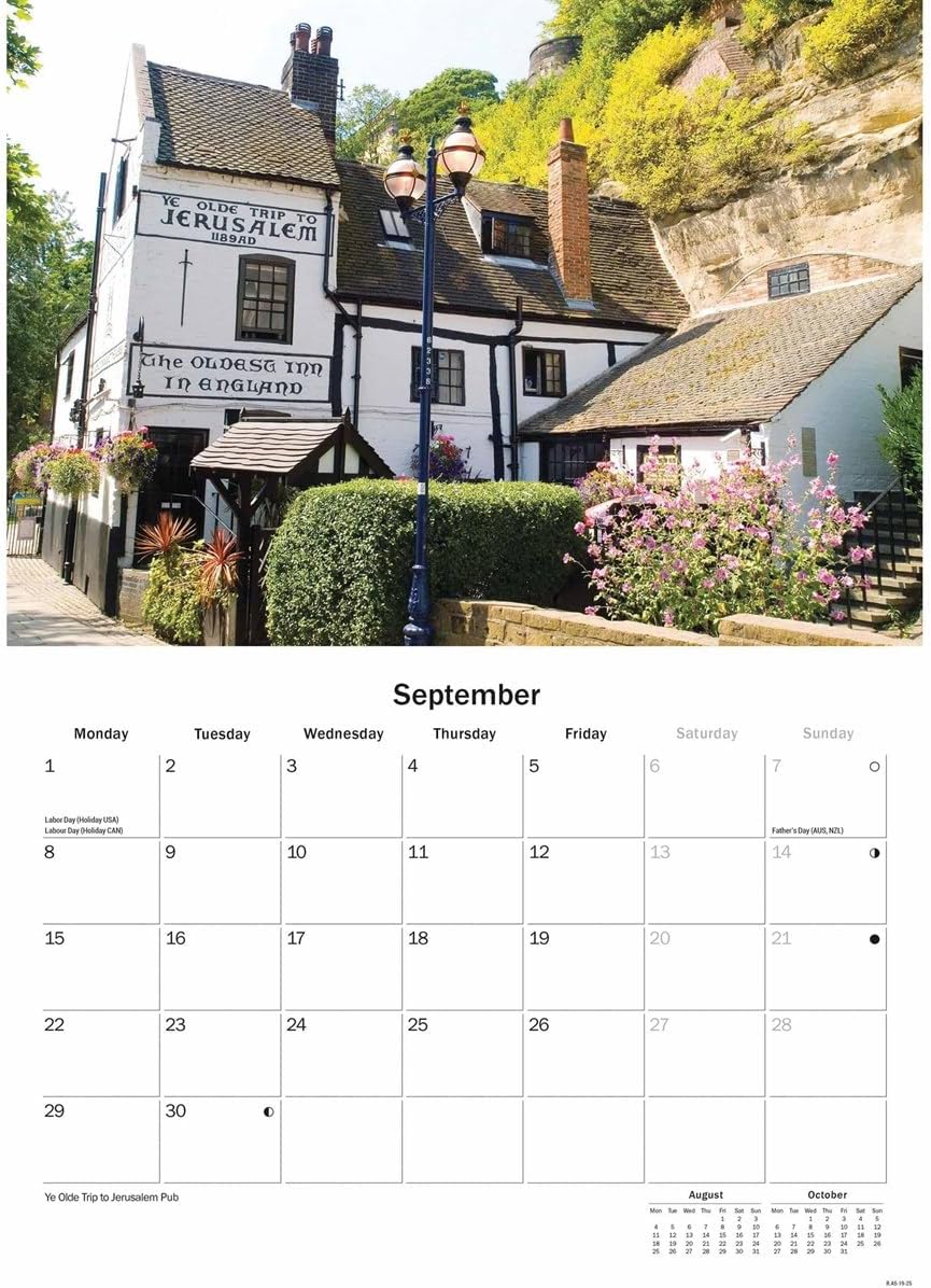 Nottingham A5 Calendar 2025