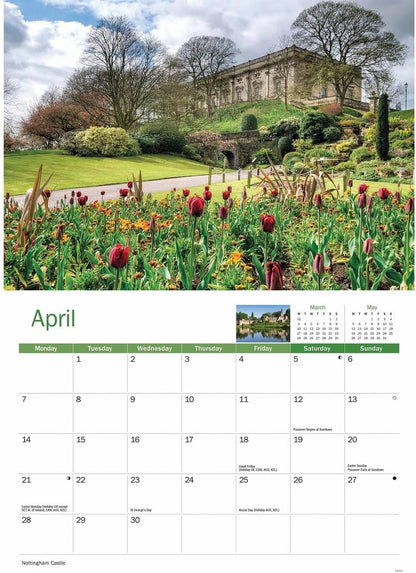 Nottinghamshire A4 Calendar 2025 (PFP)