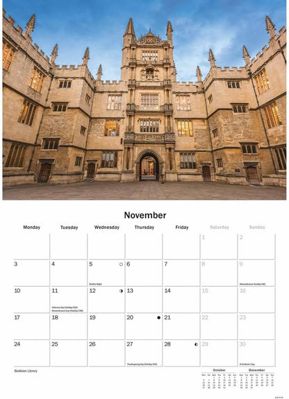 Oxford A5 Calendar 2025