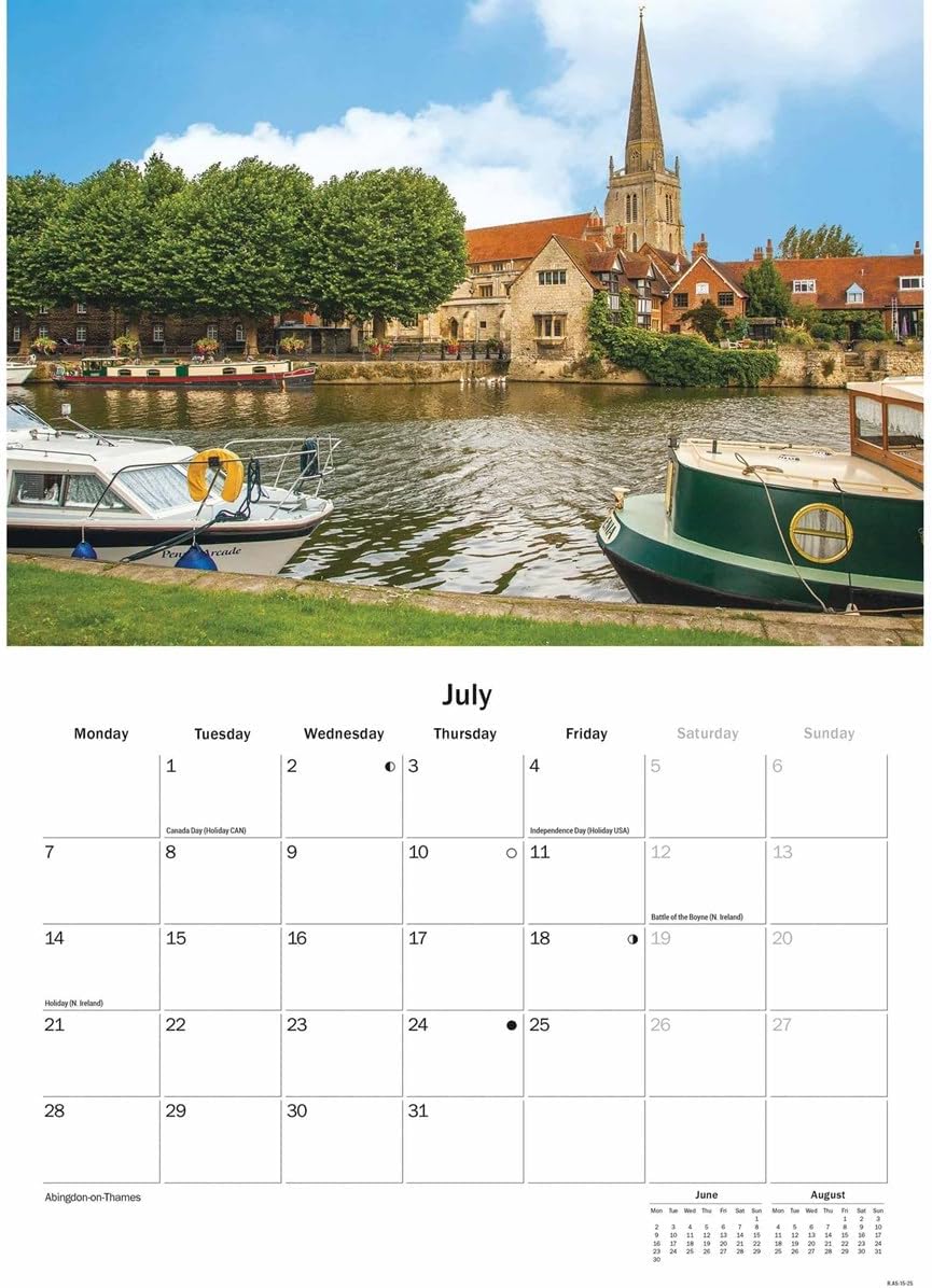 Oxfordshire A5 Calendar 2025