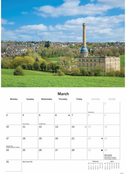 Oxfordshire A5 Calendar 2025