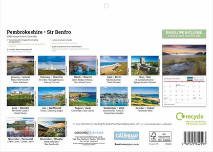 Pembrokeshire A4 Calendar 2025 (PFP)