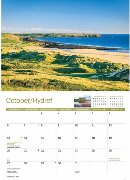 Pembrokeshire A4 Calendar 2025 (PFP)