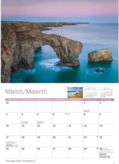 Pembrokeshire A4 Calendar 2025 (PFP)