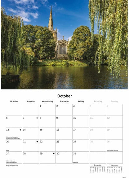 Shakespeare Country - Stratford-upon-avon A5 Calendar 2025
