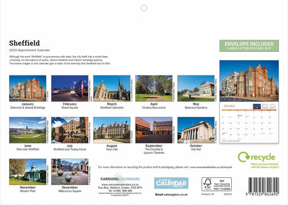 Sheffield A4 Calendar 2025 (PFP)