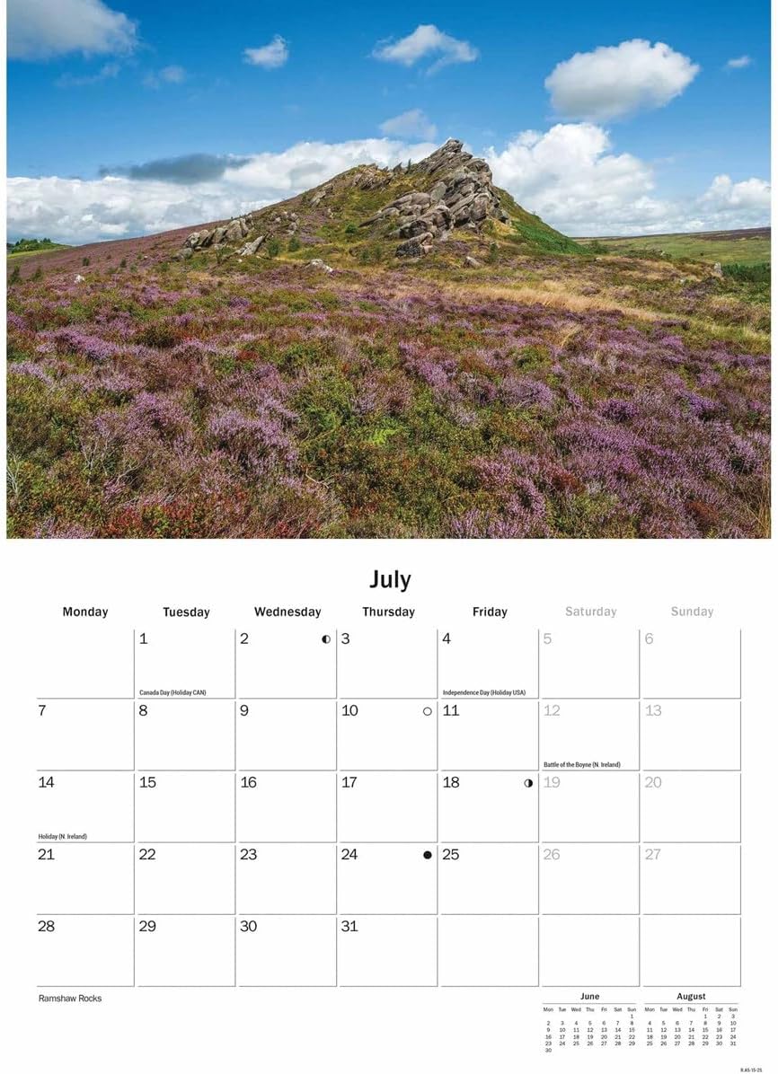Staffordshire A5 Calendar 2025