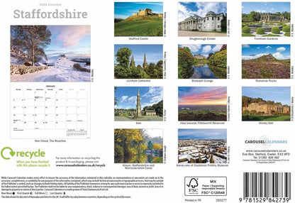 Staffordshire A5 Calendar 2025