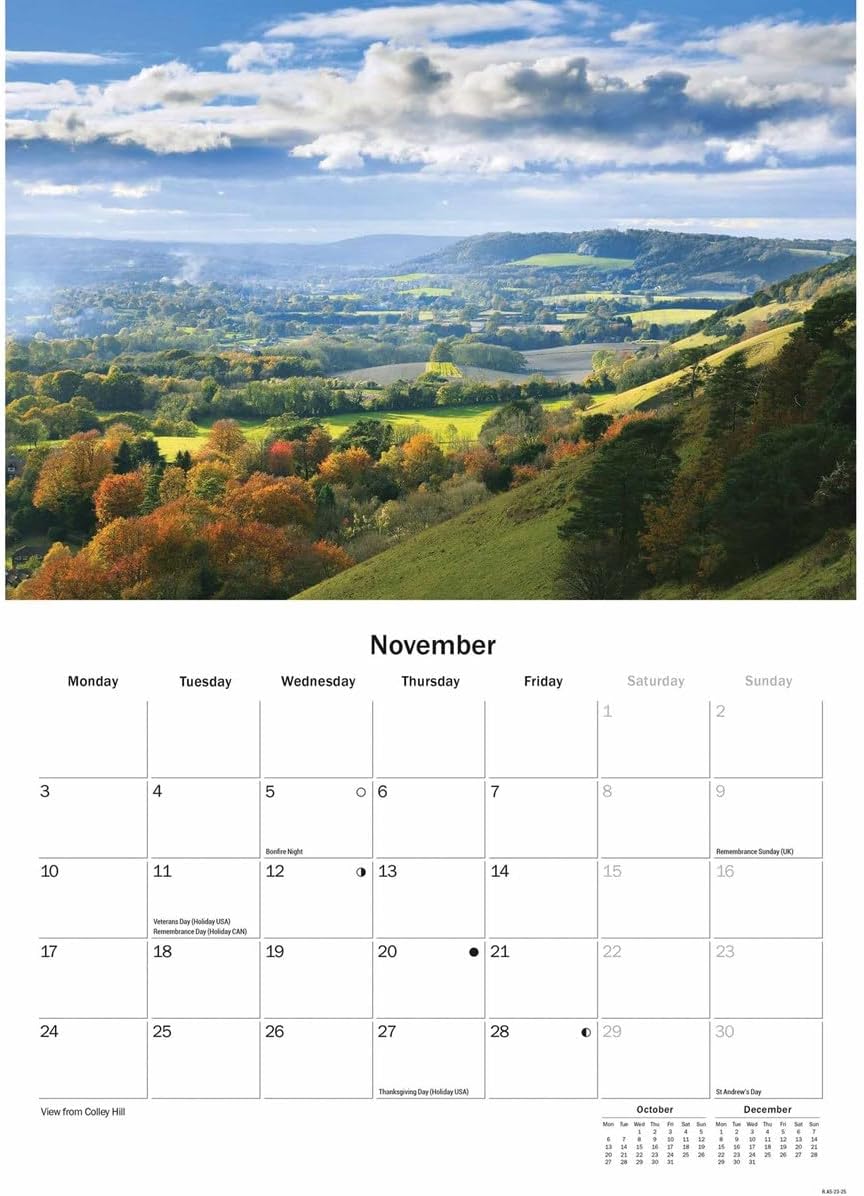 Surrey A5 Calendar 2025