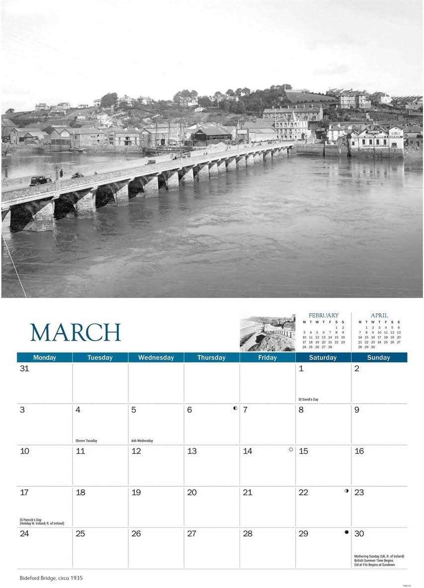 Devon Memories A4 Calendar 2025 (PFP)