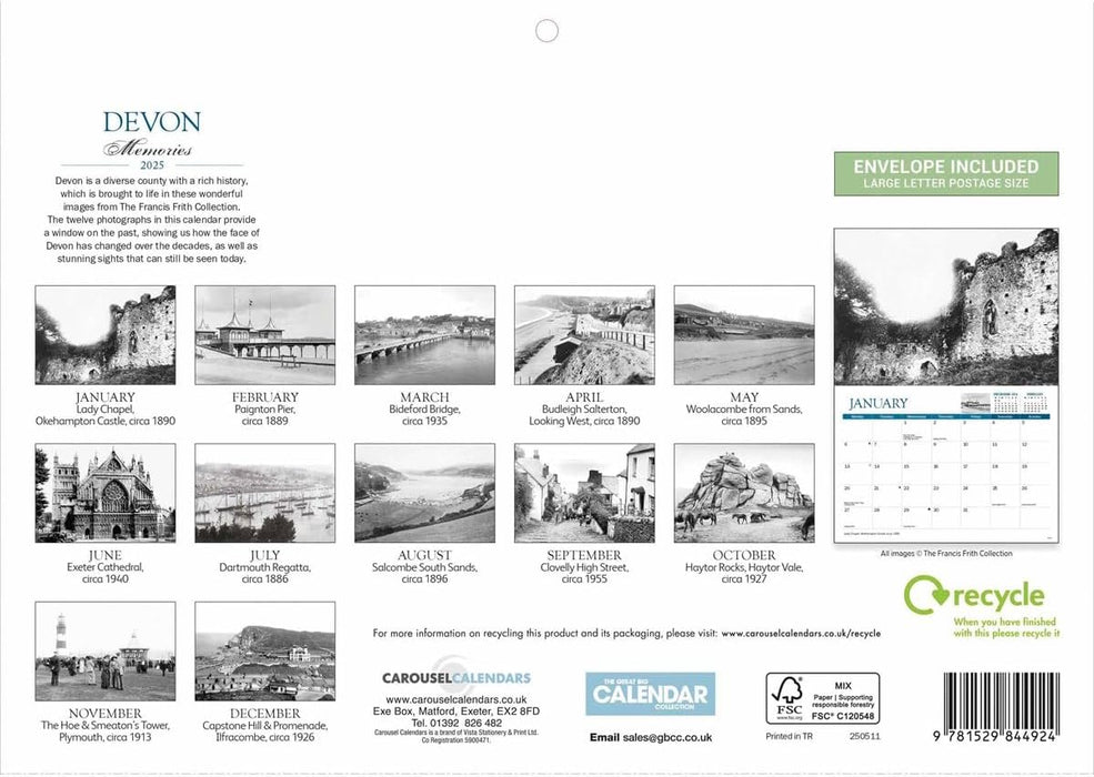 Devon Memories A4 Calendar 2025 (PFP)