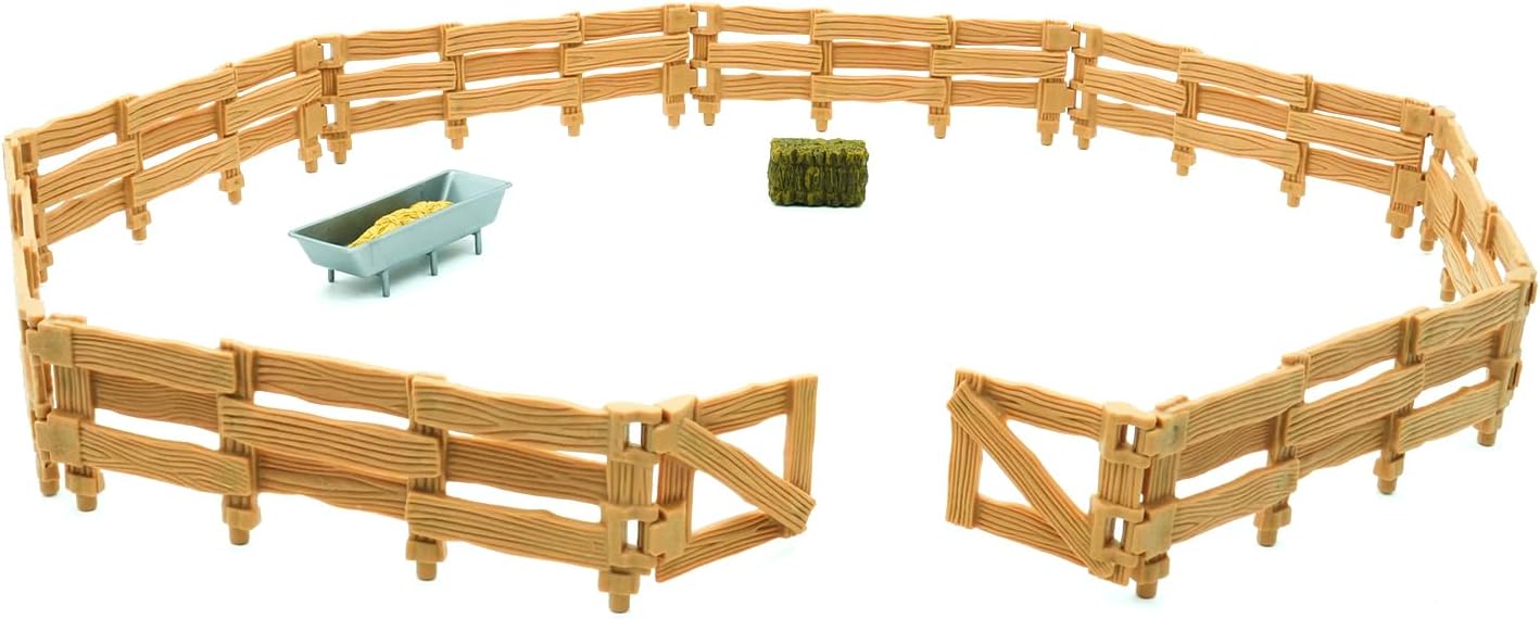 MOJO – Western Ranch Cattle Pen Playset | Hand-Painted Toy Figure | Farm & Horses Collection | True to Life & Highly Detailed | Designed in UK