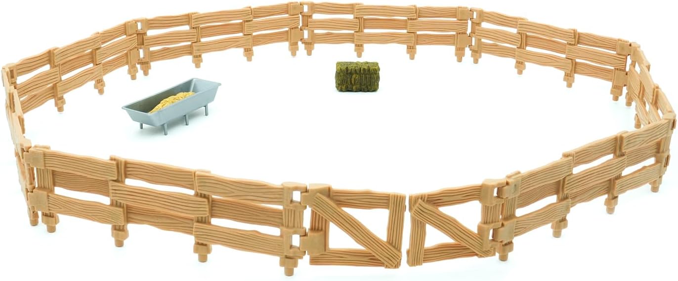 MOJO – Western Ranch Cattle Pen Playset | Hand-Painted Toy Figure | Farm & Horses Collection | True to Life & Highly Detailed | Designed in UK