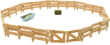 MOJO – Western Ranch Cattle Pen Playset | Hand-Painted Toy Figure | Farm & Horses Collection | True to Life & Highly Detailed | Designed in UK
