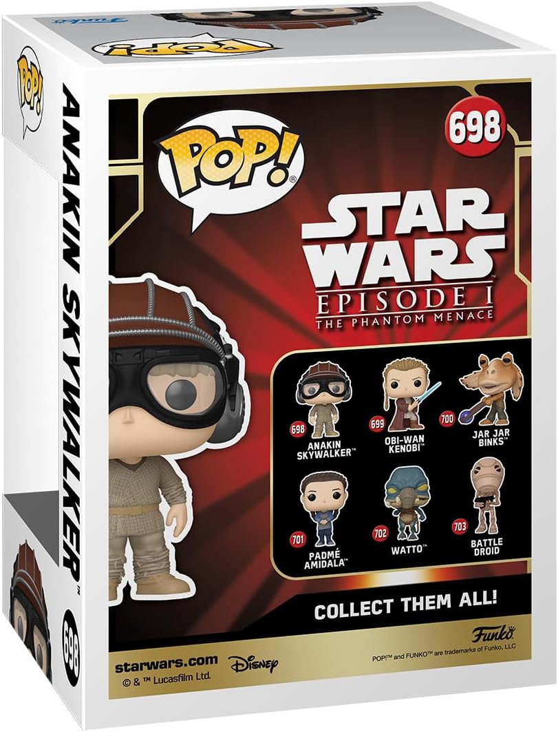 Funko POP! Star Wars: Episode 1 The Phantom Menace Anniversary - Anakin Skywalker With Helmet - Collectable Vinyl Figure - Gift Idea - Official Merchandise - Toys for Kids & Adults - Movies Fans